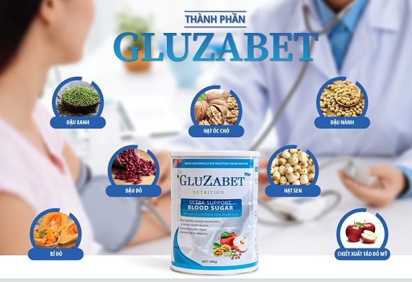 Sữa Gluzabet có chiết xuất từ những thành phần thiên nhiên