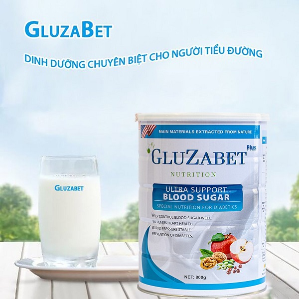 Sữa Gluzabet - Sữa dinh dưỡng dành cho người bị tiểu đường