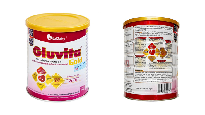 Sữa cho người tiểu đường Gluvita Gold