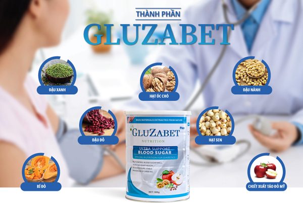 Sữa Gluzabet có thành phần dinh dưỡng tự nhiên, lành tính