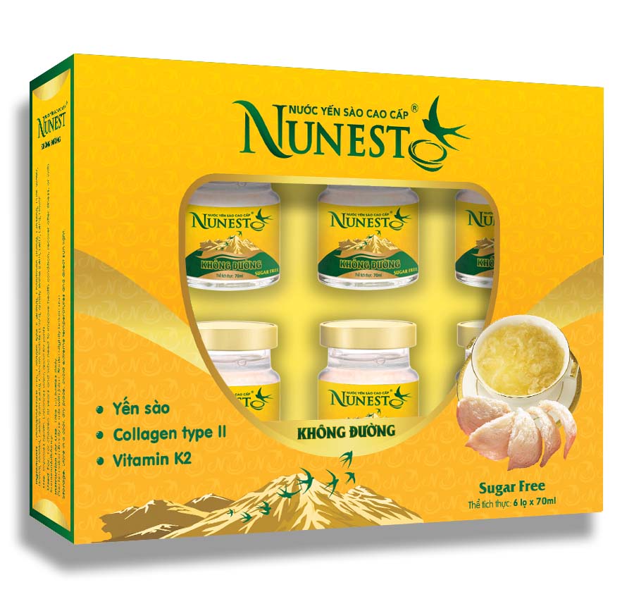 Nước yến Nunest không đường